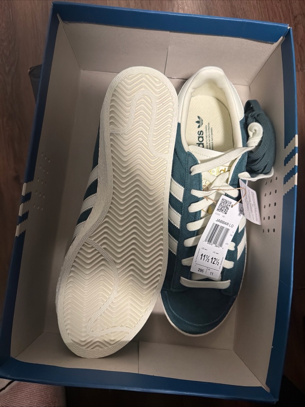 Adidas Jabbar Lo Legacy Teal' Jr4354 Size US men 11.5 - Picture 3 of 5
